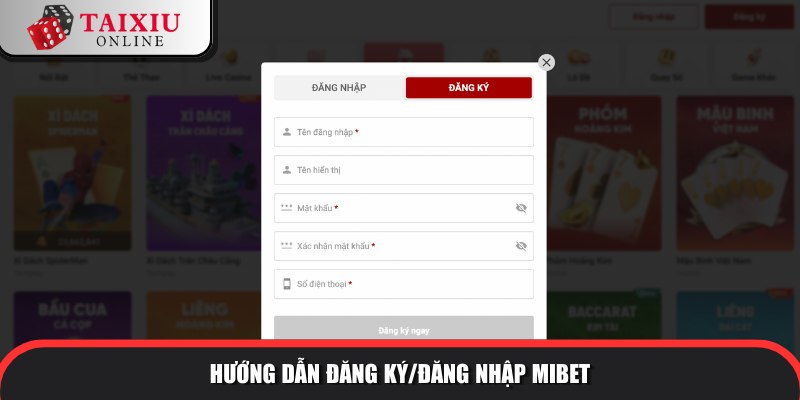 Đăng ký trải nghiệm tài xỉu đổi thưởng